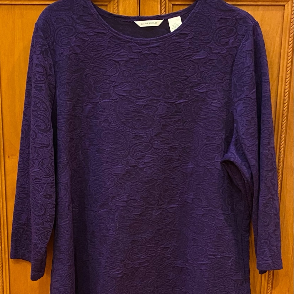 Laura Ashley plum top